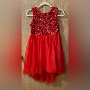 Red Sequin and Tulle Dress Cat & Jack L(10-12)
